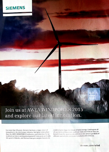 Siemens Wind power advert design