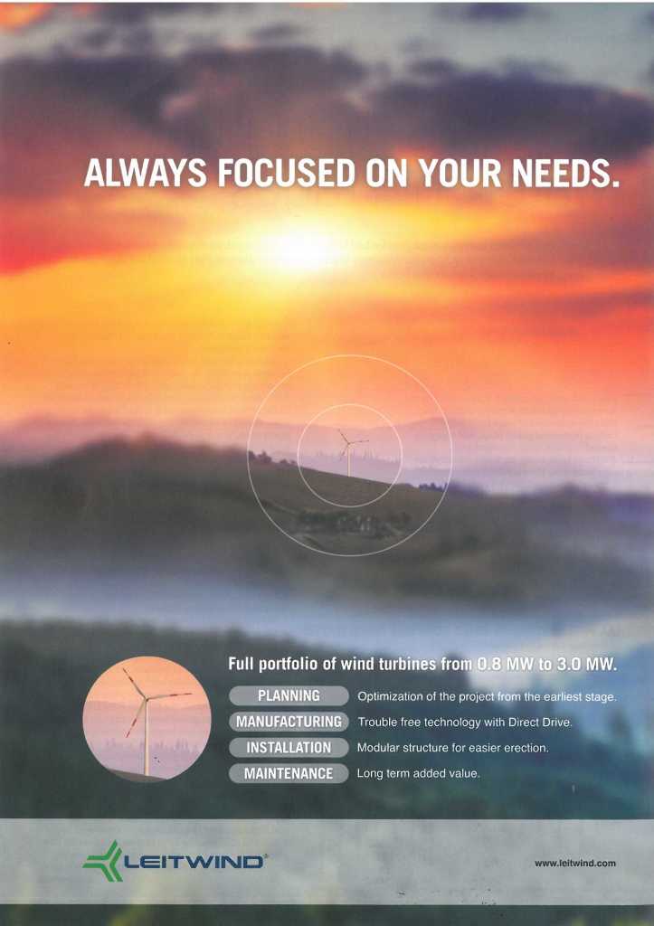 Leitwind energy advert 2014