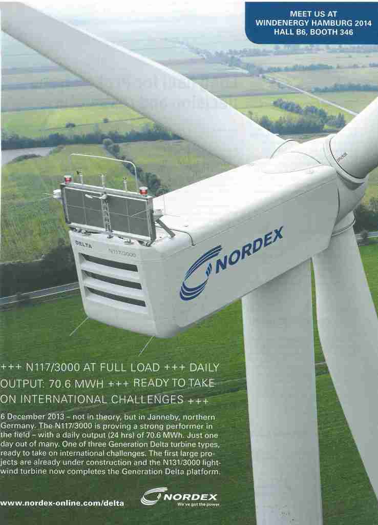 Nordex 2014 advertising